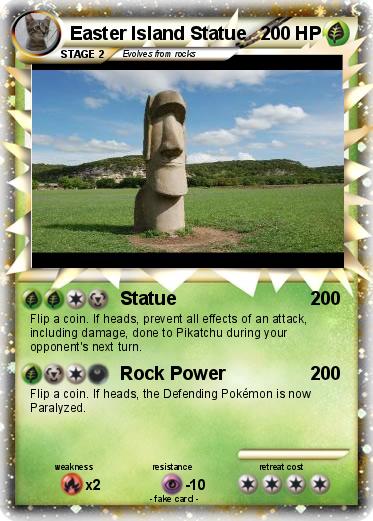 Pokemon Easter Island Statue
