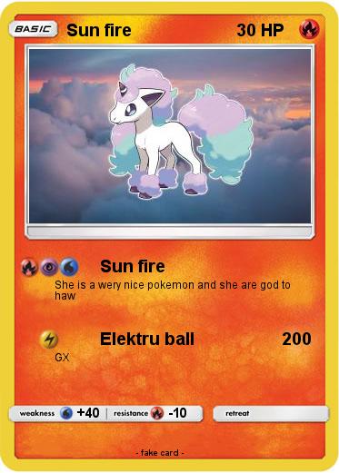 Pokemon Sun fire