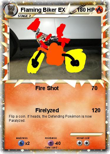 Pokemon Flaming Biker EX