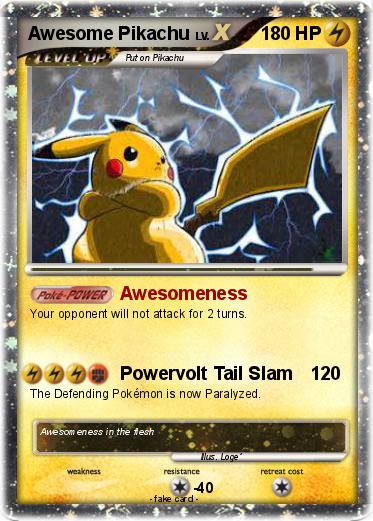 Pokemon Awesome Pikachu