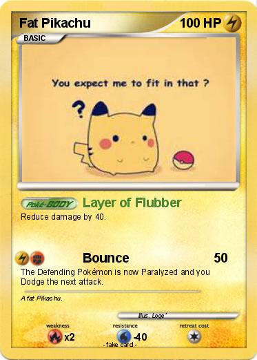 Pokemon Fat Pikachu