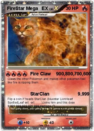 Pokemon FireStar Mega   EX