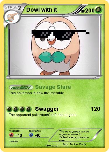 Pokemon Dowl with it
