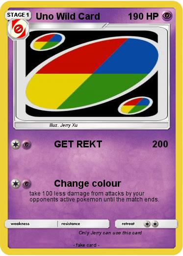 Pokemon Uno Wild Card
