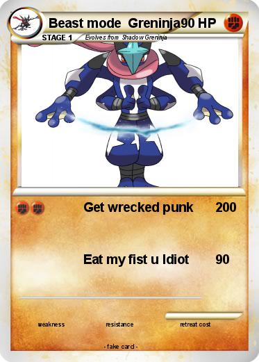 Pokemon Beast mode  Greninja