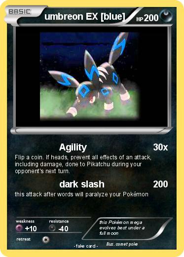 Pokemon umbreon EX [blue]