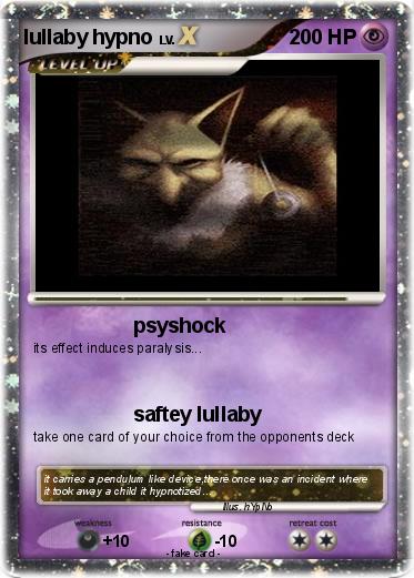 Pokemon lullaby hypno