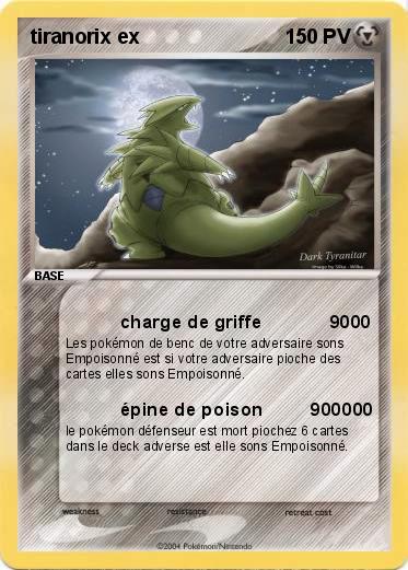 Pokemon tiranorix ex