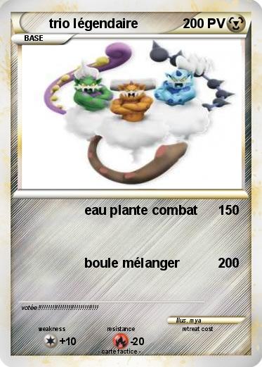 Pokemon trio légendaire