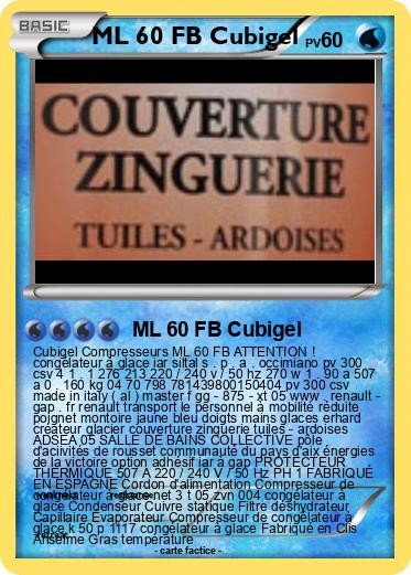 Pokemon ML 60 FB Cubigel