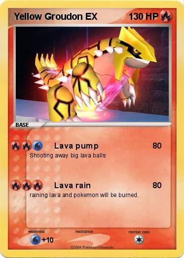 Pokemon Yellow Groudon EX