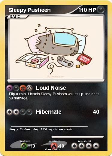 Pokemon Sleepy Pusheen