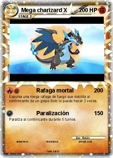 Pokemon Mega charizard X
