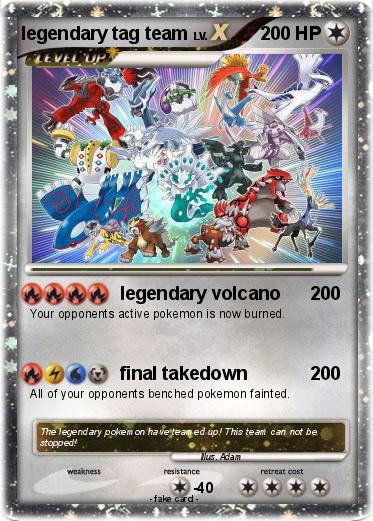 Pokemon legendary tag team