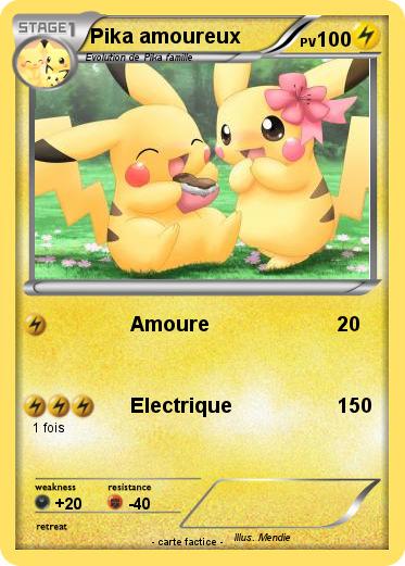 Pokemon Pika amoureux