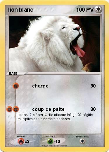 Pokemon lion blanc