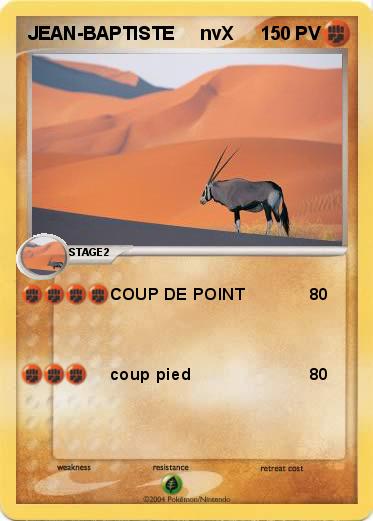 Pokemon JEAN-BAPTISTE     nvX