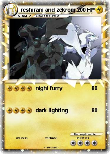 Pokemon reshiram and zekrom