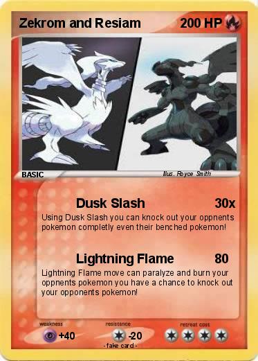Pokemon Zekrom and Resiam