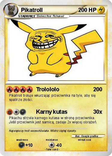 Pokemon Pikatroll
