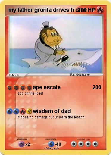 Pokemon my father grorila drives h ome