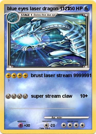 Pokemon blue eyes laser dragon 1123