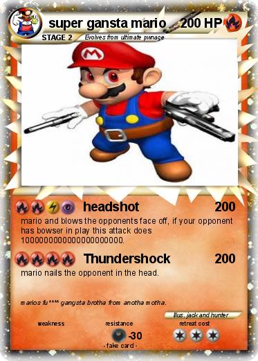 Pokemon super gansta mario