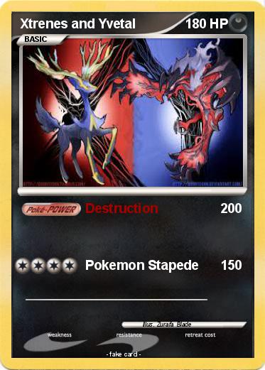 Pokemon Xtrenes and Yvetal