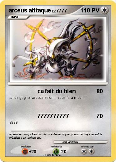 Pokemon arceus atttaque