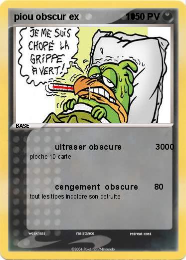 Pokemon piou obscur ex                  10    