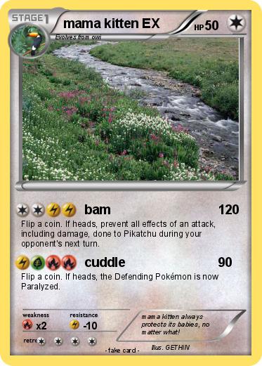 Pokemon mama kitten EX