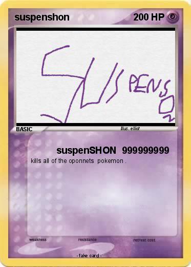 Pokemon suspenshon