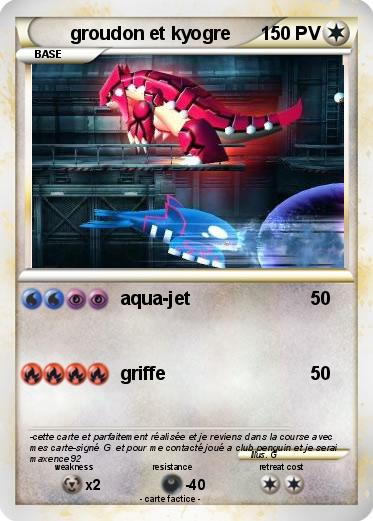 Pokemon groudon et kyogre