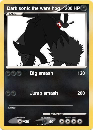 Pokemon Dark sonic the were hog
