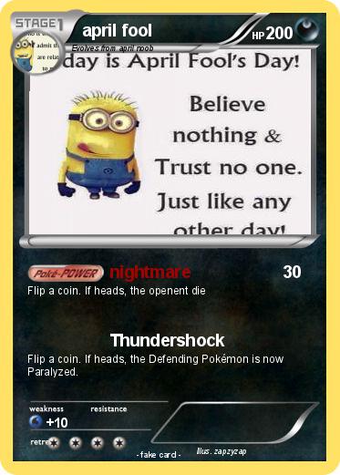 Pokemon april fool