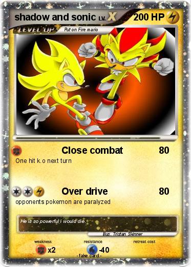 Pokemon shadow and sonic