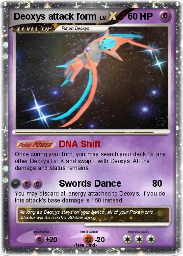 Pokemon Deoxys attack form