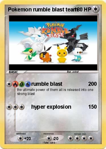 Pokemon Pokemon rumble blast team