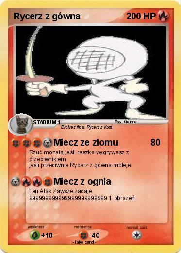 Pokemon Rycerz z gówna