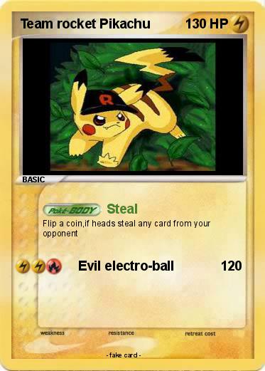 Pokemon Team rocket Pikachu