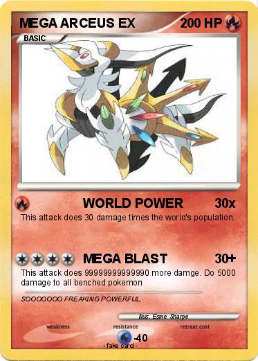 Pokemon MEGA ARCEUS EX