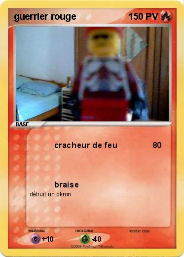 Pokemon guerrier rouge