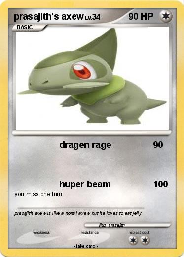 Pokemon prasajith's axew