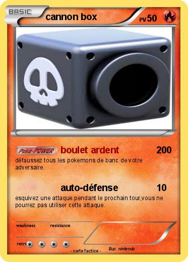 Pokemon cannon box
