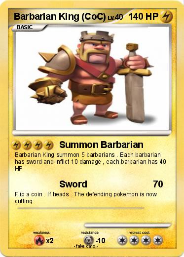 Pokemon Barbarian King (CoC)