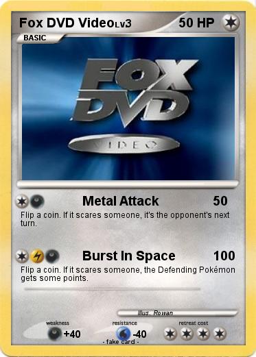 Pokemon Fox DVD Video