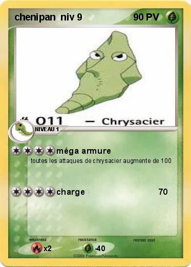 Pokemon chenipan  niv 9
