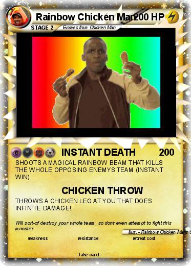 Pokemon Rainbow Chicken Man