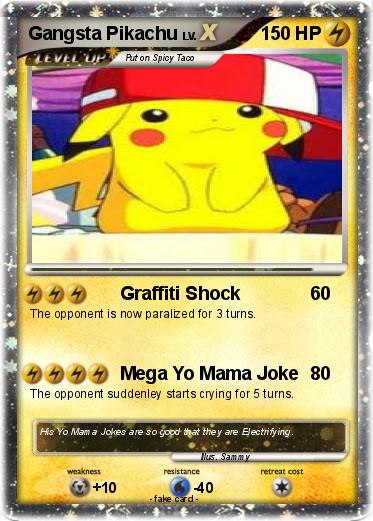Pokemon Gangsta Pikachu