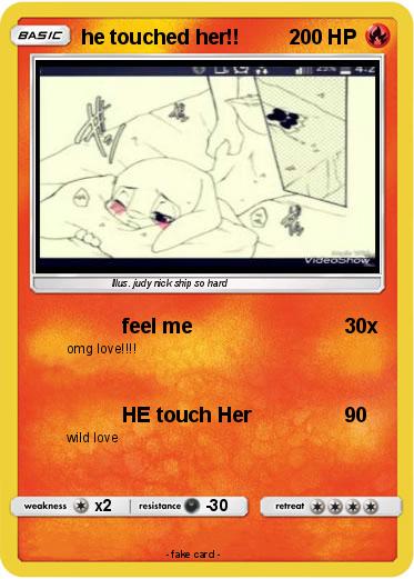Pokemon he touched her!!